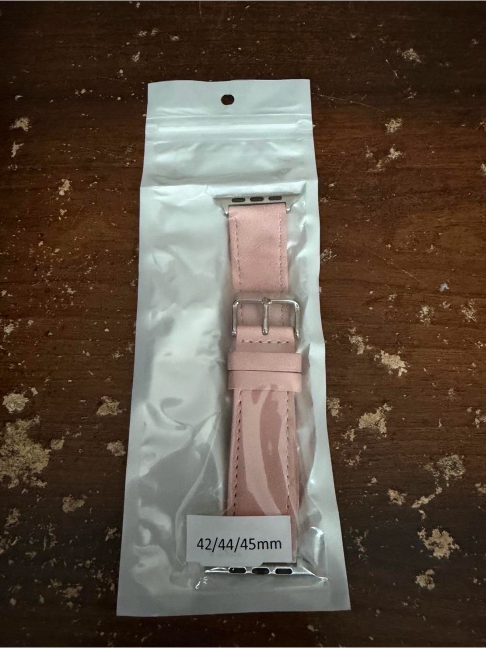 Pink Leather Watch Band Strap for 42/44/45mm